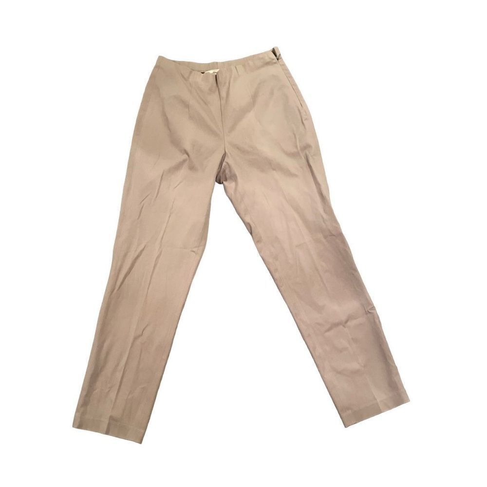 NWOT -Vintage Eddie Bauer Cropped Straight-Leg Tailored Khaki Pant (4)